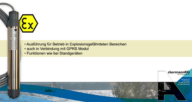 Ausführung für Betrieb in Explosionsgefährdeten Bereichen
Auch in Verbindung mit GPRS-Modulen
Funktionen wie bei Standgeräten